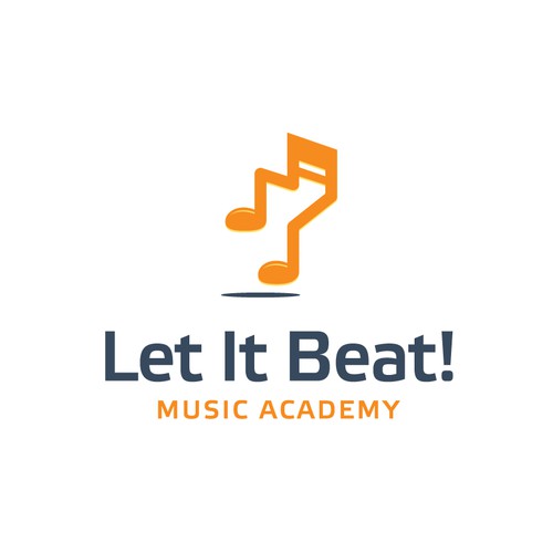 Academy logo with the title 'Unique Logo Concept for Music Academy'