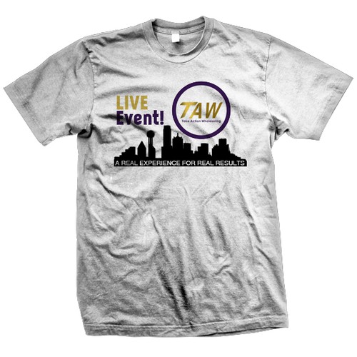 Business t-shirt with the title 'TAW Real Estate Event T-shirt Design'