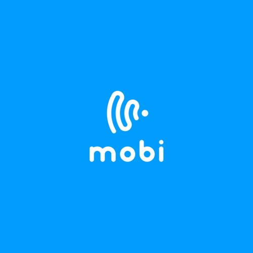 Minimal design with the title 'Logo for mobile phone service.'