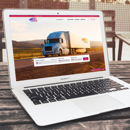 Layout website with the title 'Landing Page'