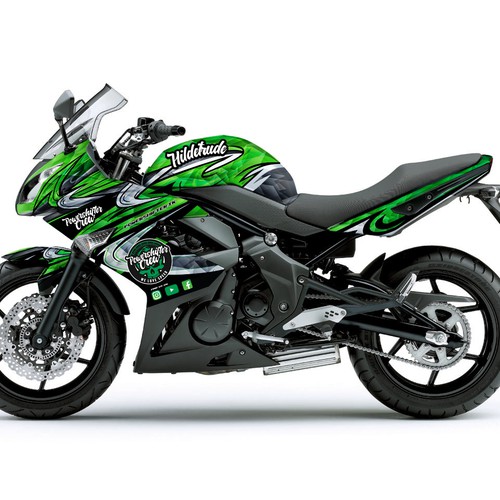 Motorsport design with the title ' Epic Motorbike Design STANDING OUT'