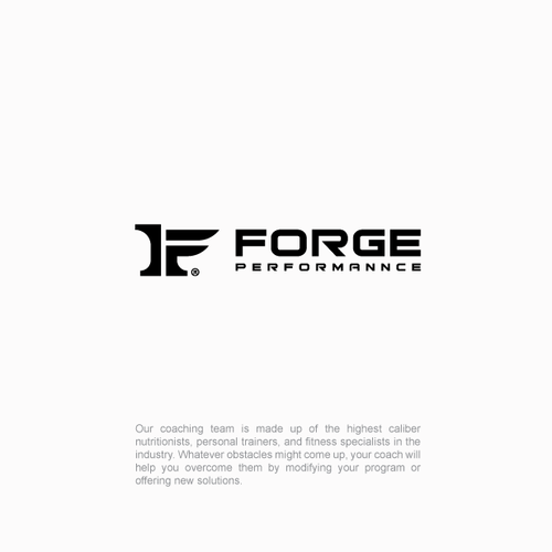 Forge design with the title 'F - Forge Logo'