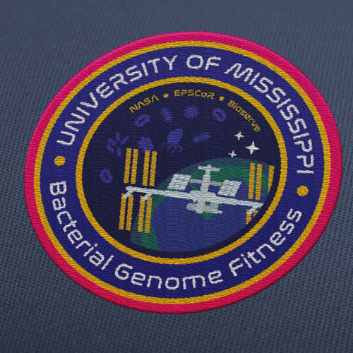 Spaceship illustration with the title 'Space patch'