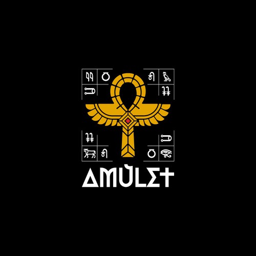 Key design with the title 'Creative Logo design for AMULET'