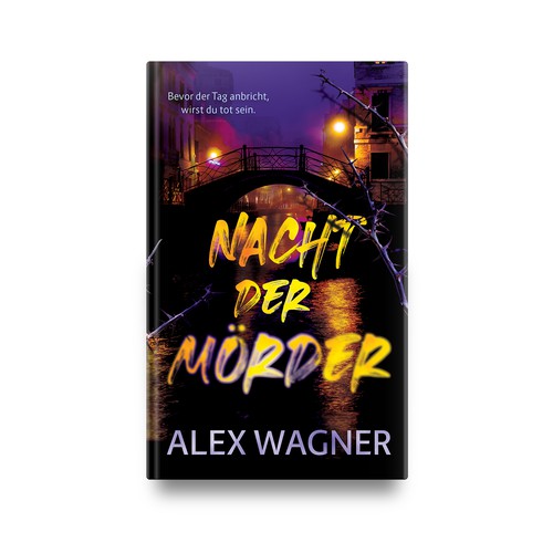 Crime book cover with the title 'Book cover for "Nacht der Mörder"'