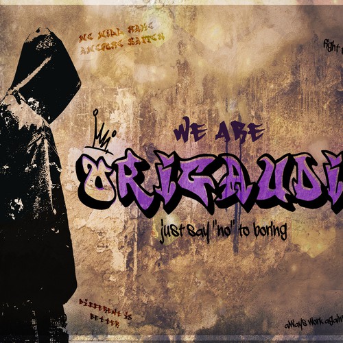 Wall artwork with the title 'Graffiti Way'