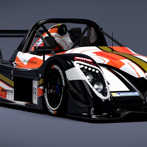 3ds Max design with the title 'Radical SR3 XX Livery'
