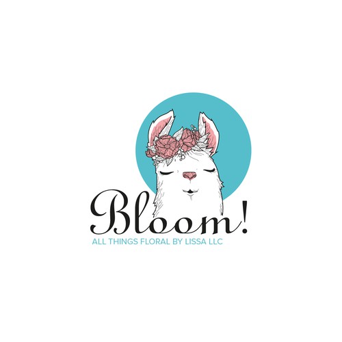 Turquoise logo with the title 'Bloom Logo'