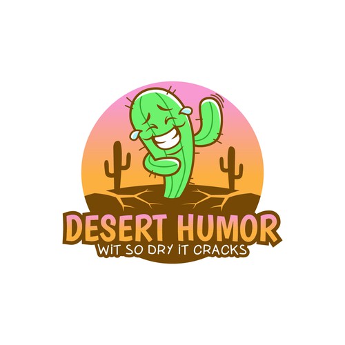 Cactus design with the title 'Desert Humor'