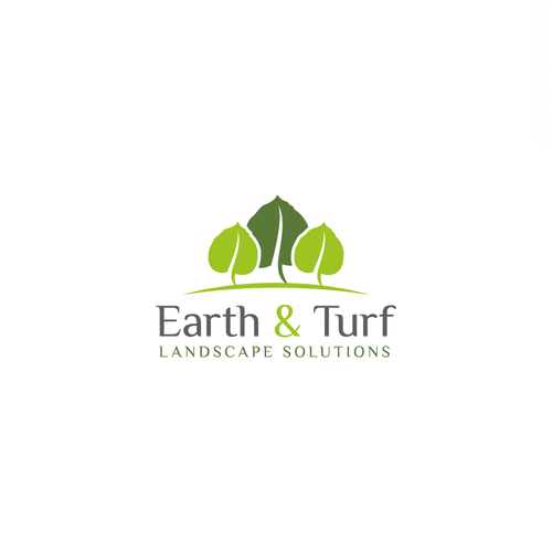 Harmony design with the title 'logo design for Earth & Turf, landscape Design'