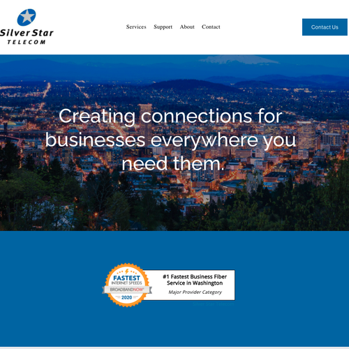 HTML design with the title 'Silver Star Telecom Custom Code Edits'