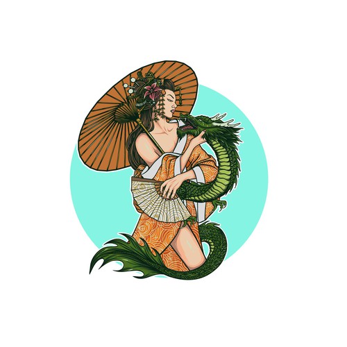 Princess design with the title 'skinny kyoto matcha'