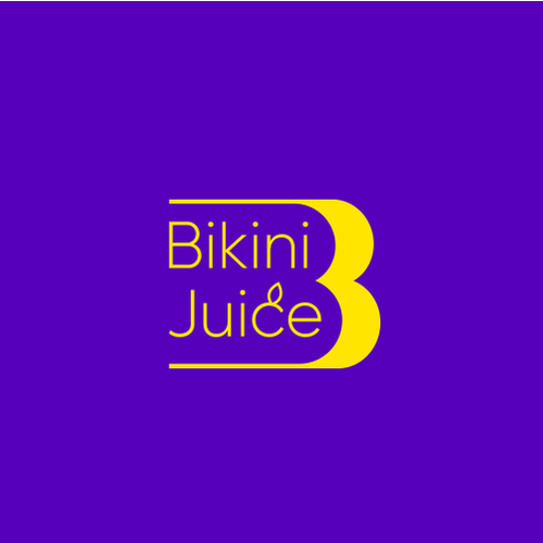 Swimwear logo with the title 'Bikini Juice Logo'