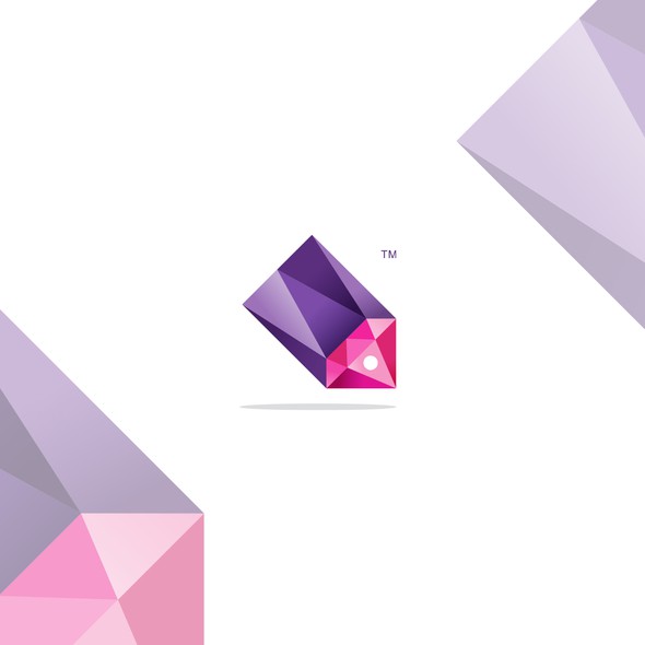 Tag logo with the title 'Polygonal logo for Jewel Deals'