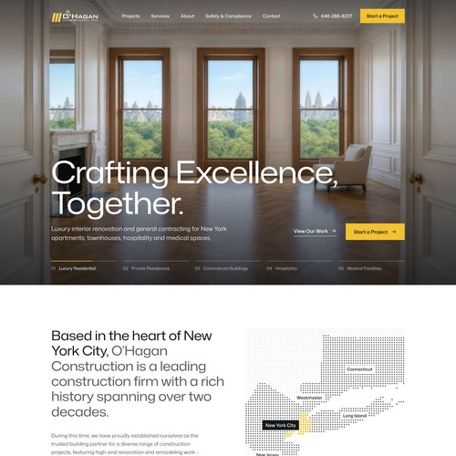 Website with the title 'Homepage Design.'