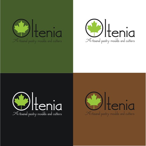 Canadian leaf logo with the title 'Oltenia-Artisanal pastry moulds and cutters'