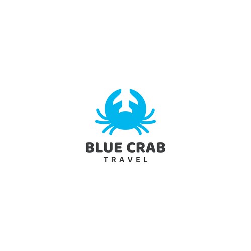 Tour logo with the title 'Blue Crab Travel'