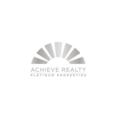 Platinum design with the title 'achieve realty logo'