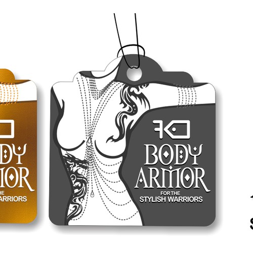 Tag design with the title 'product tag'