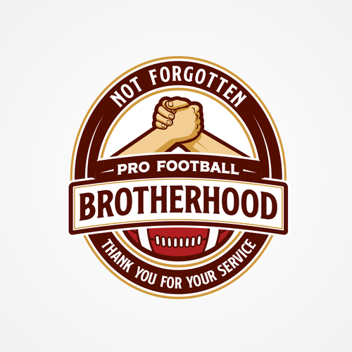 Football design with the title 'Pro Football BROTHERHOOD'