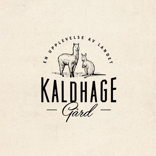 Illustration brand with the title 'logo for a Swedish countryside Zoo and Cafe'