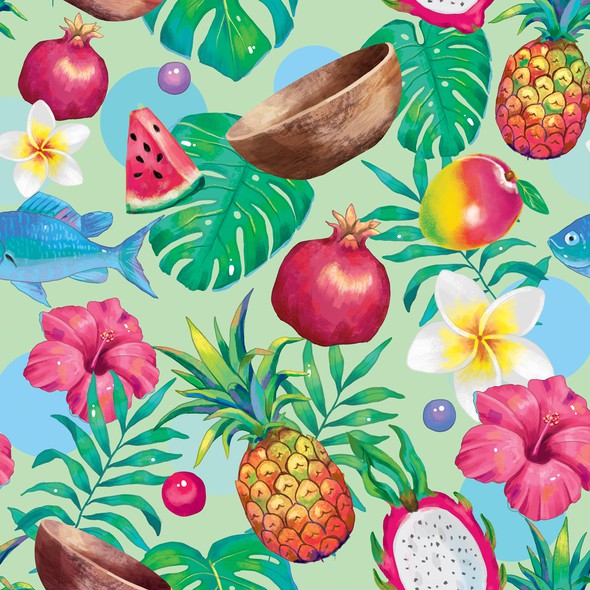 Tropical brand with the title 'Tropical Logo and brand pattern'