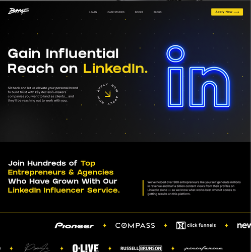 Product design website with the title 'Website Landing Page UI Design'