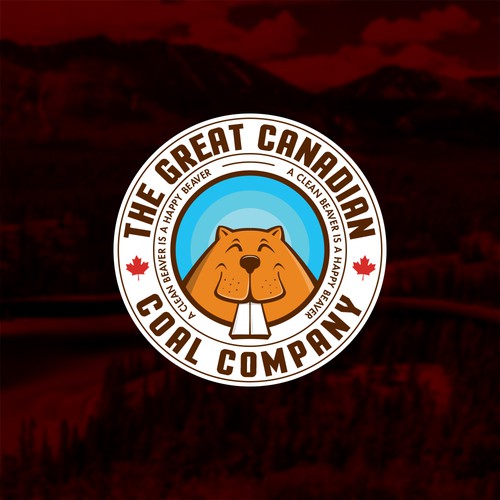Sign logo with the title 'Badge logo concept for a fun beaver project'