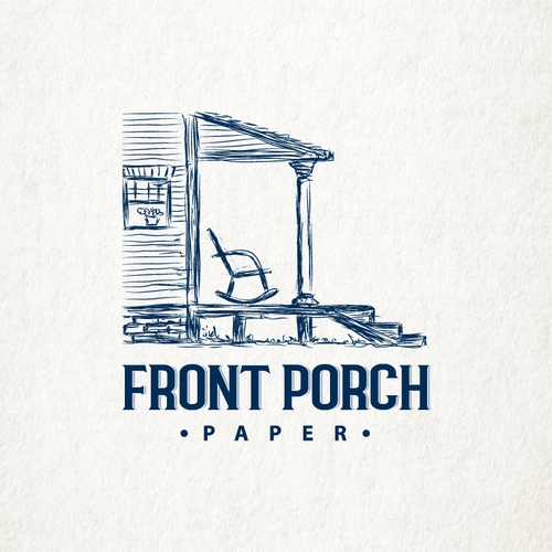House logo with the title 'Front Porch Paper'