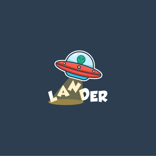 Alien logo with the title 'Lander'