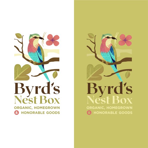 Box logo with the title 'bird logo'