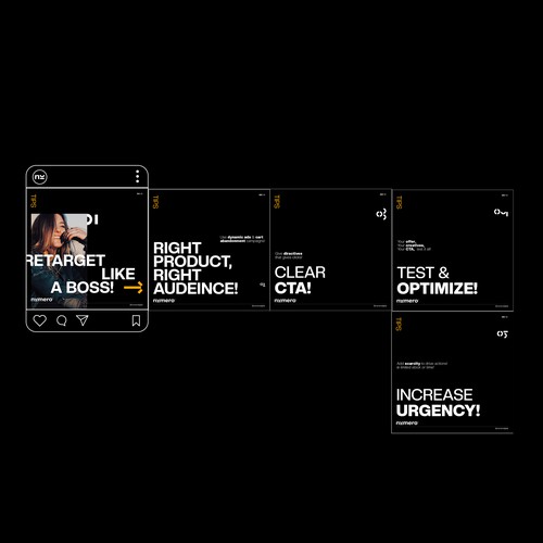 Consulting brand with the title 'A piece from a social media branding'