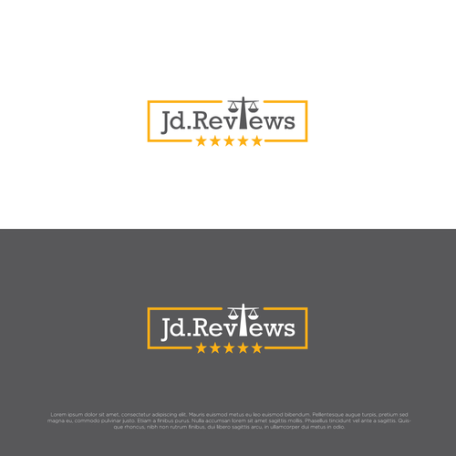 Lawyer logo with the title 'Logo concept for Jd.Reviews'