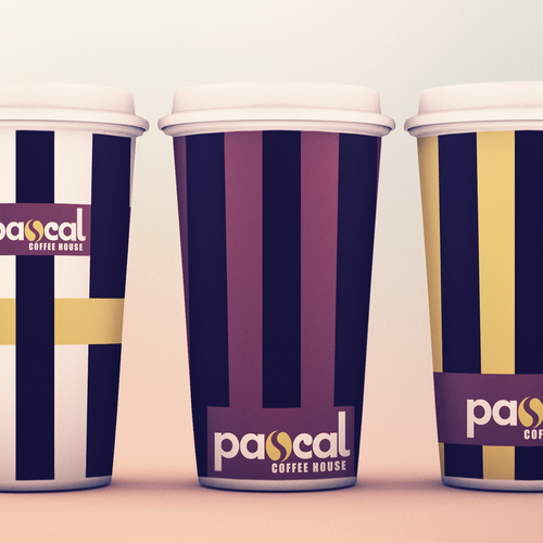 Takeaway design with the title 'Stand out takeaway coffee cups'
