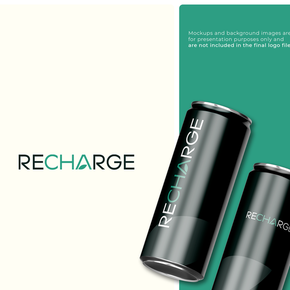 Natural design with the title 'Energy drink / tea modern brand identity'