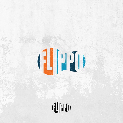 Flip flop design with the title 'Minimalist logo for FlipFlops'