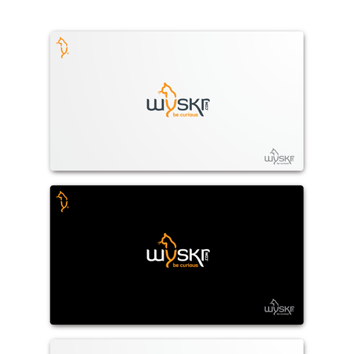 Cat logo with the title 'wyskr Logo'