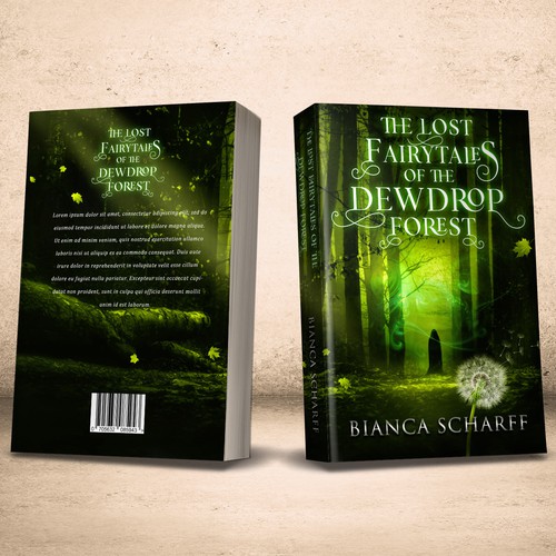 Young adult book cover with the title 'The Lost Fairytales of the Dewdrop forest'