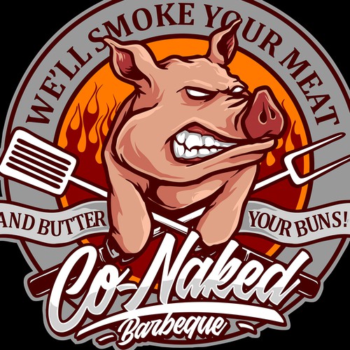 Pig t-shirt with the title 'Barbeque'