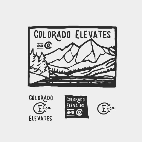 Outdoor t-shirt with the title 'Outdoors Adventure Apparel Design'