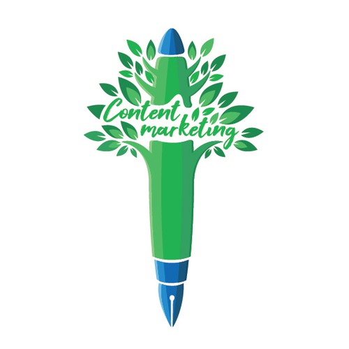 Marketing illustration with the title 'Pen Tree Knoledge Illustration'