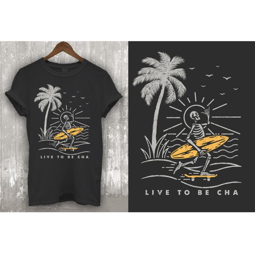 Retail t-shirt with the title 'Retail and Packaging for a Life Style Cafe in Costa Rica'
