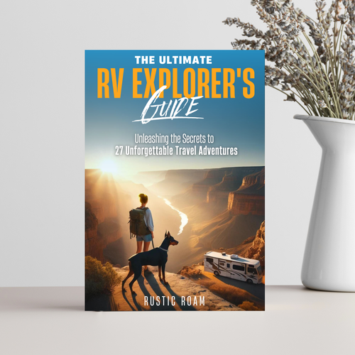 Inspirational book cover with the title 'Ebook Cover Design for travel guide '