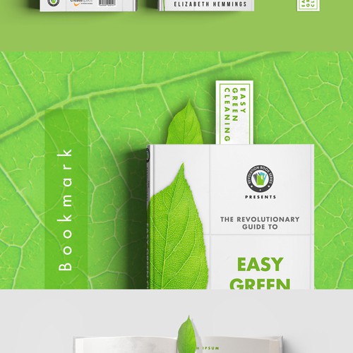 Green book cover with the title 'Easy Green Cleaning'