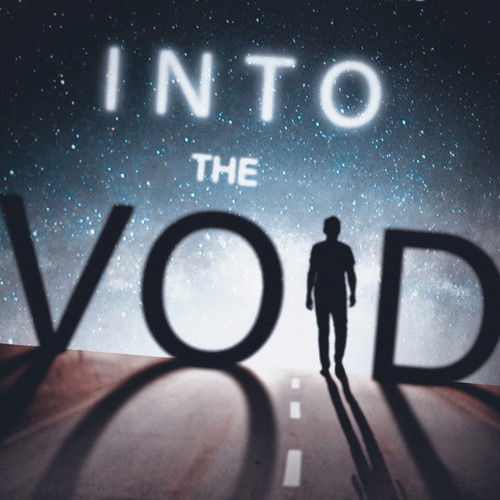 Mystery book cover with the title 'Book cover "Into the Void"'
