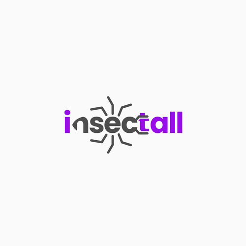 Ant design with the title 'Logo concept for pest control company'
