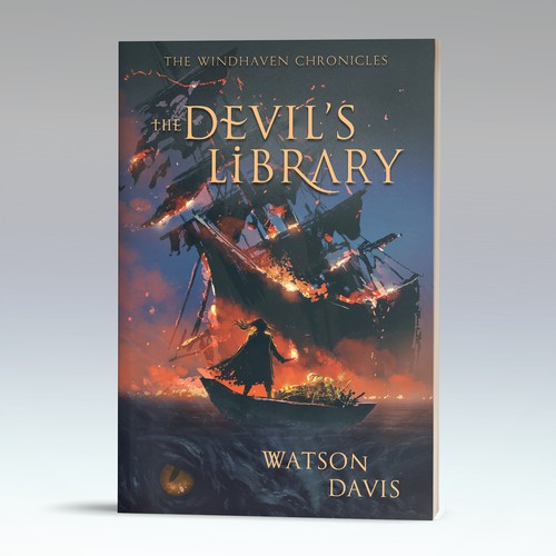 Men design with the title 'Eye-catching book cover proposal for a fantasy'