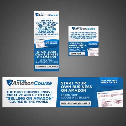 Course design with the title 'Online Course Banner Set'