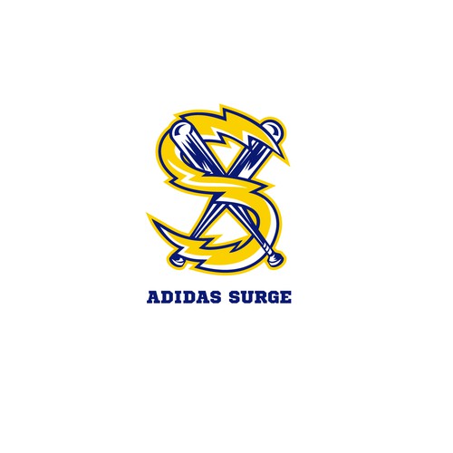 Baseball bat design with the title 'Adidas Surge'