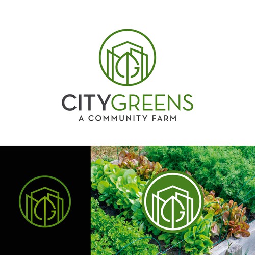 Eco design with the title 'CityGreens logo'